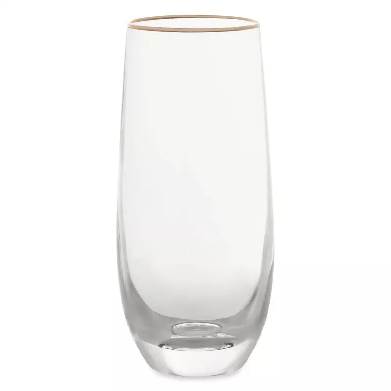 stemless-flute-glass-with-gold-rim Stemless Flute Glass with Gold Rim