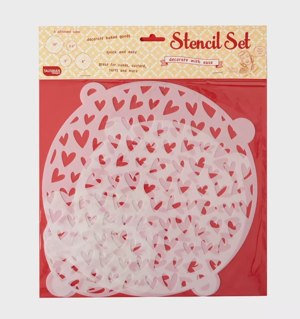 Stencil Set - Scattered Hearts