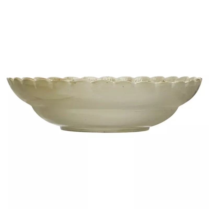 stoneware-bowl-w-scalloped-edge Stoneware Bowl w/ Scalloped Edge