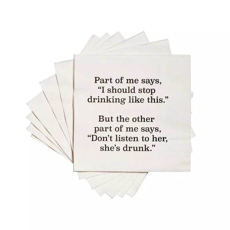 stop-drinking-funny-cocktail-napkin STOP DRINKING FUNNY COCKTAIL NAPKIN