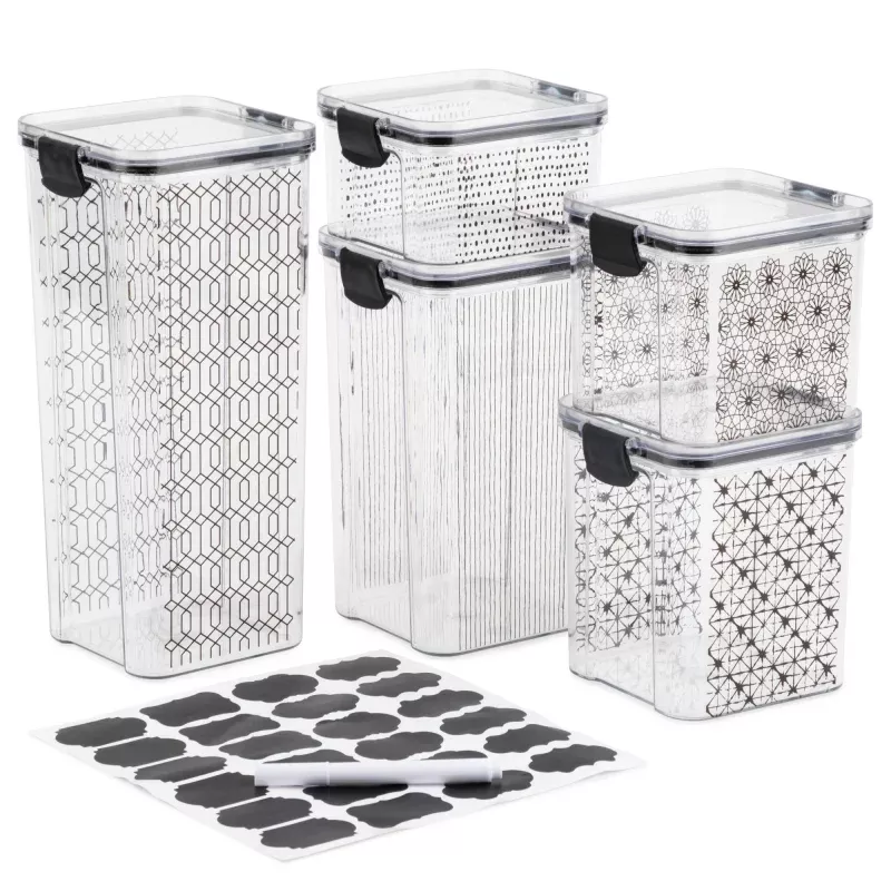 Storage Black & Gold 5-Pc