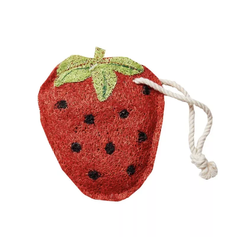 Strawberry Loofah Scrubber