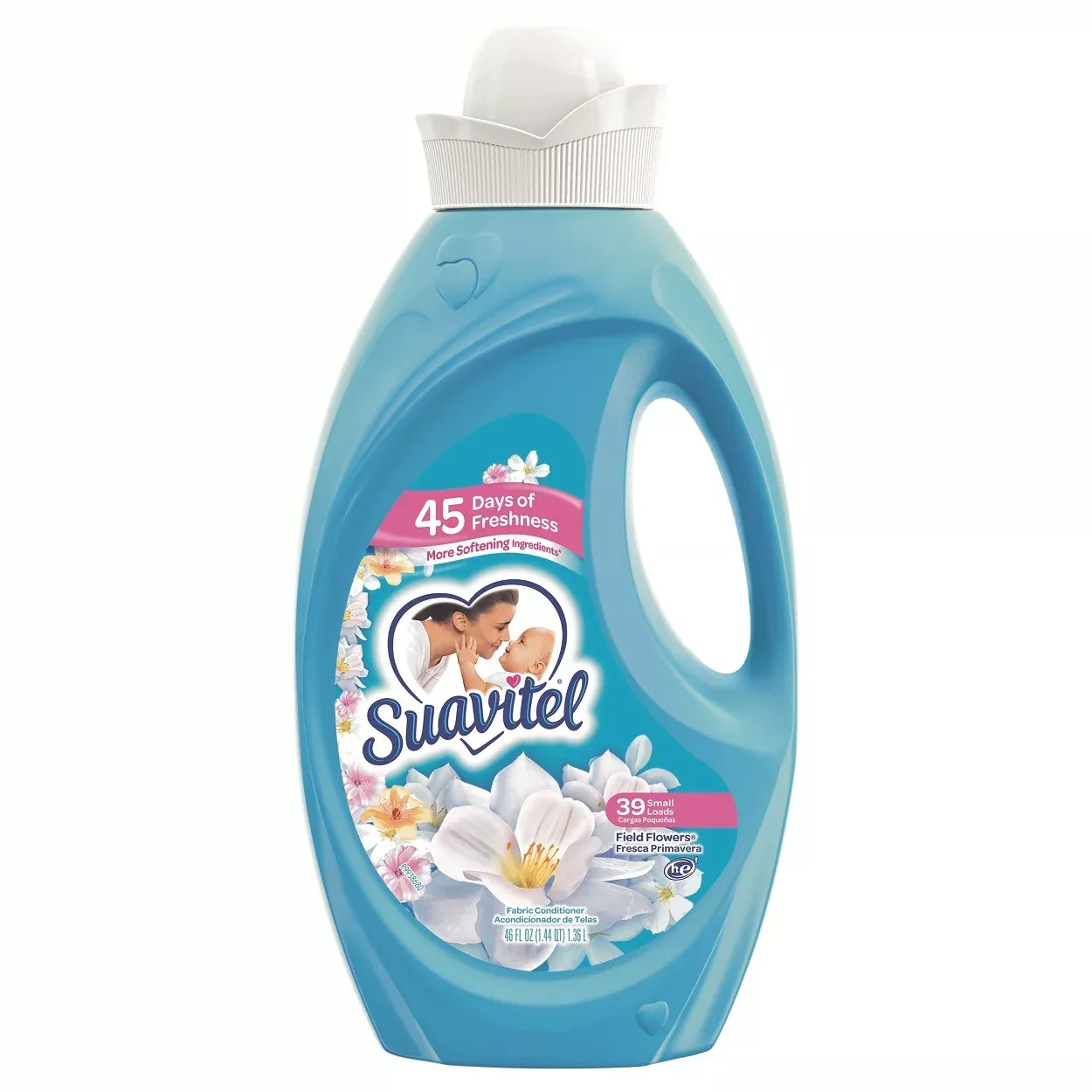 Suavitel - Liquid Fabric Softener 46oz, Field Flowers - Case of 6