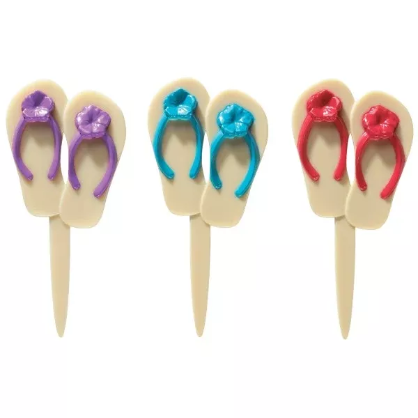 summer-flip-flop-cupcake-picks-12-picks Summer Flip Flop Cupcake Picks - 12 Picks