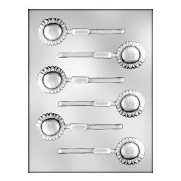 sunflower-chocolate-lollipop-mold Sunflower Chocolate Lollipop Mold