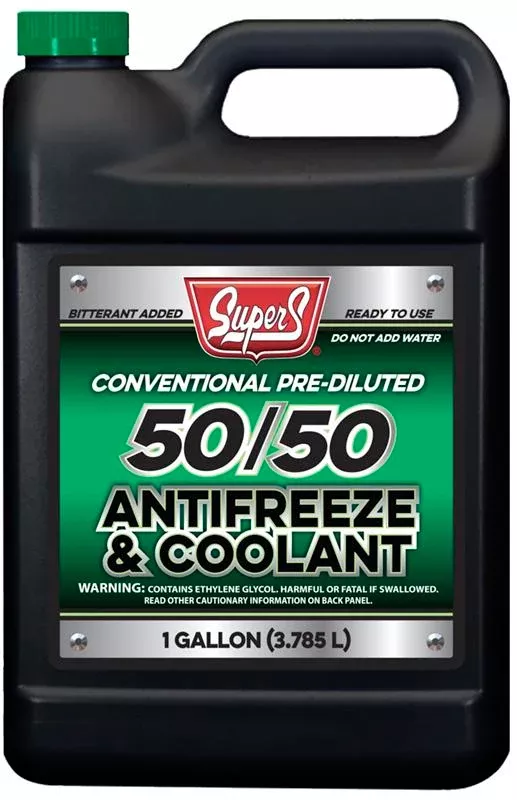Super S - Pre-Diluted 50/50 Antifreeze/Coolant, 128oz - Case of 4