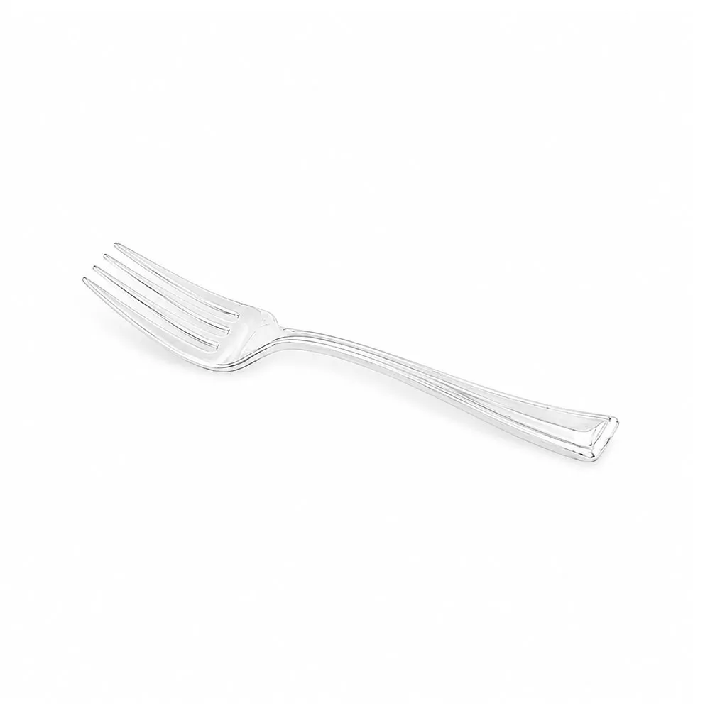 sweet-flavor-silver-mini-fork-plasticware-4-500ct Sweet Flavor - Silver Mini Fork, Plasticware - 4'' (500ct)