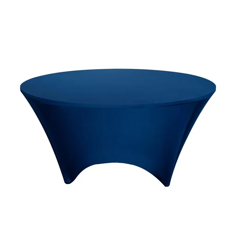Table Cover 72 Inch Spandex Blue Round1 – 1 EACH