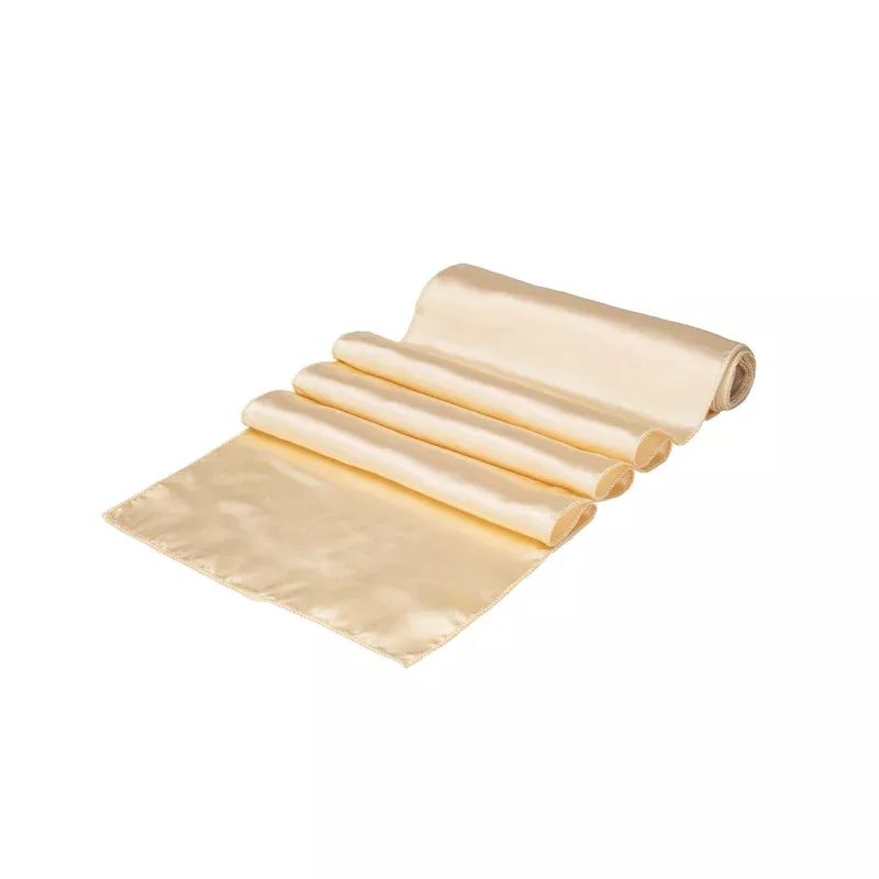 Table Runners 12 x 108 Inch Satin Sand1 – 10 COUNT