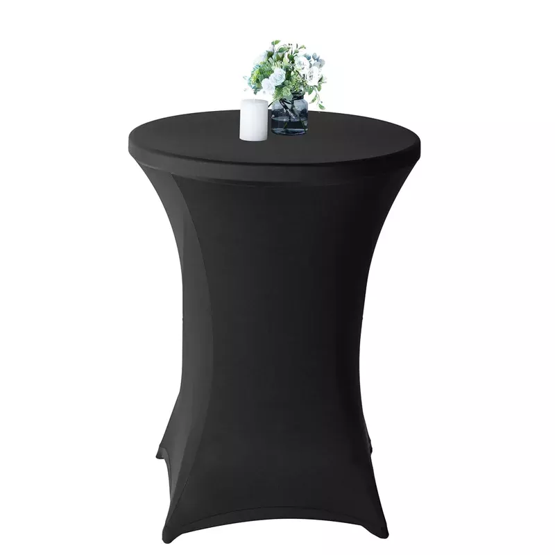 table-tek-round-black-polyester-table-cover-bar-height-32-1-count-box Table Tek Round Black Polyester Table Cover – Bar Height – 32″ – 1 count box