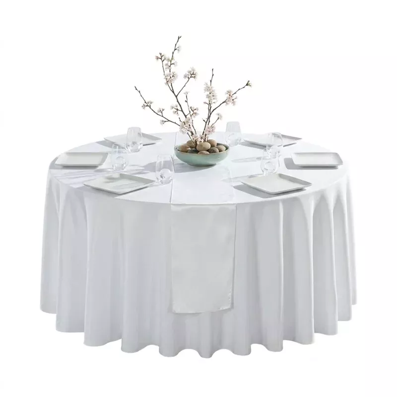 table-tek-white-satin-table-runner-12-x-108-10-count-box Table Tek White Satin Table Runner – 12″ x 108″ – 10 count box