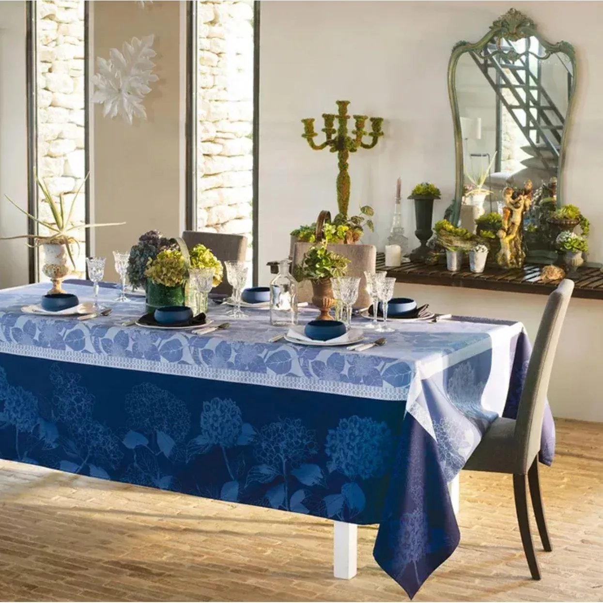 tablecloth-hortensias-bleu Tablecloth Hortensias Bleu
