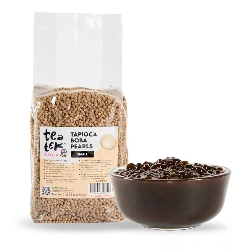 tea-tek-6-lb-tapioca-boba-pearls-small-1-count-box Tea Tek 6 lb Tapioca Boba Pearls – Small – 1 count box