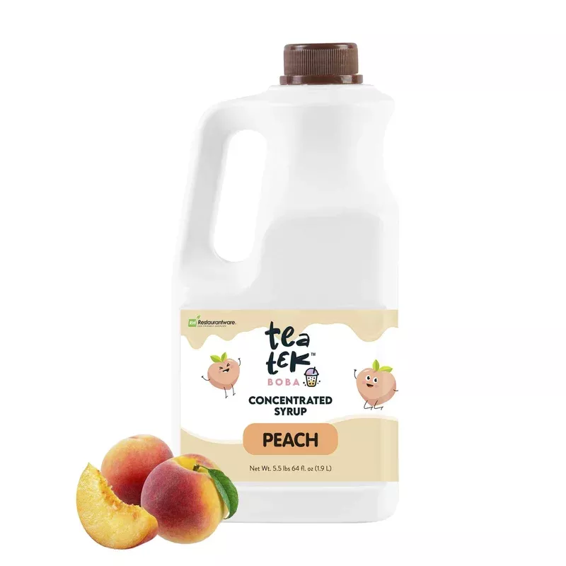 tea-tek-64-fl-oz-peach-concentrated-syrup-1-count-box Tea Tek 64 fl. oz Peach Concentrated Syrup – 1 count box