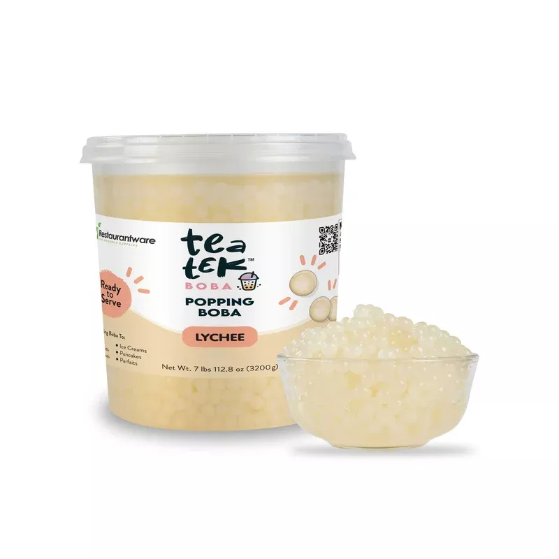 tea-tek-7-lb-lychee-popping-boba-4-count-box Tea Tek 7 lb Lychee Popping Boba – 4 count box