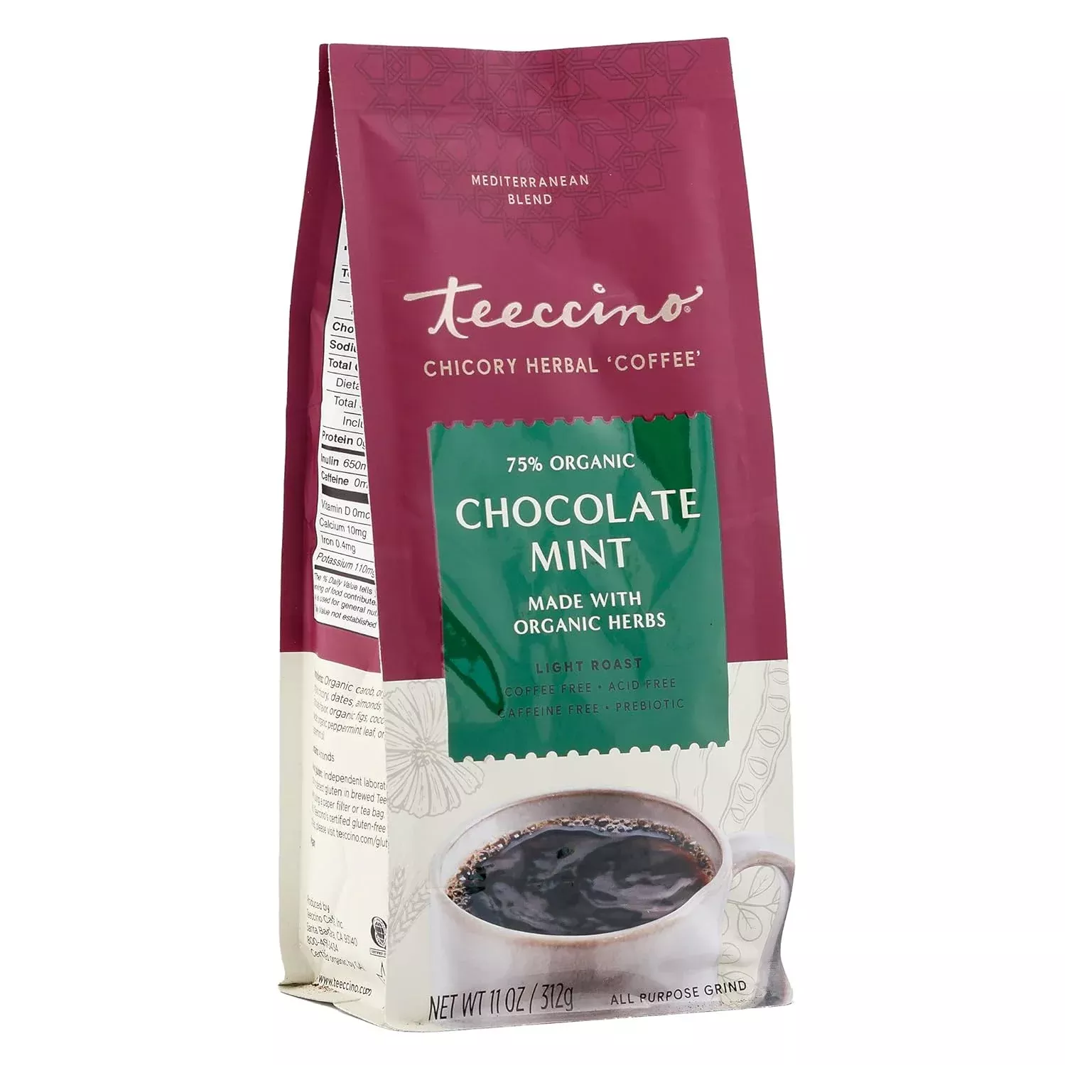 teeccino-chocolate-mint-11oz-foil-bag Teeccino Chocolate Mint 11oz Foil Bag