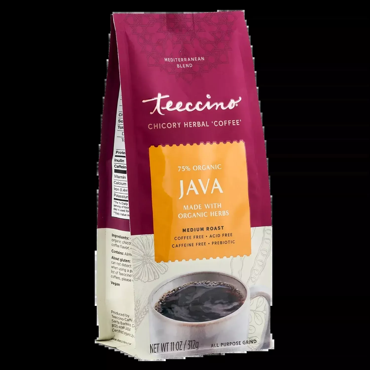 Teeccino Java 11oz Foil Bag