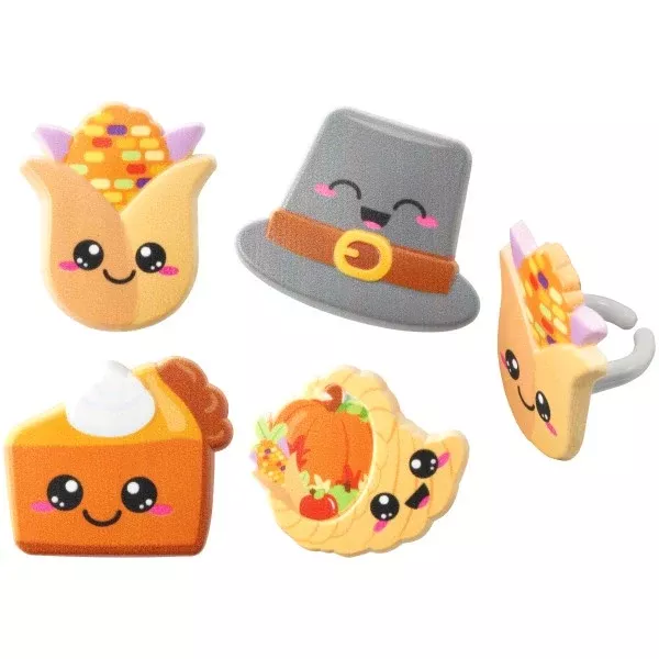 thanksgiving-cuties-cupcake-rings-12-cupcake-cake-rings Thanksgiving Cuties Cupcake Rings - 12 Cupcake/Cake Rings