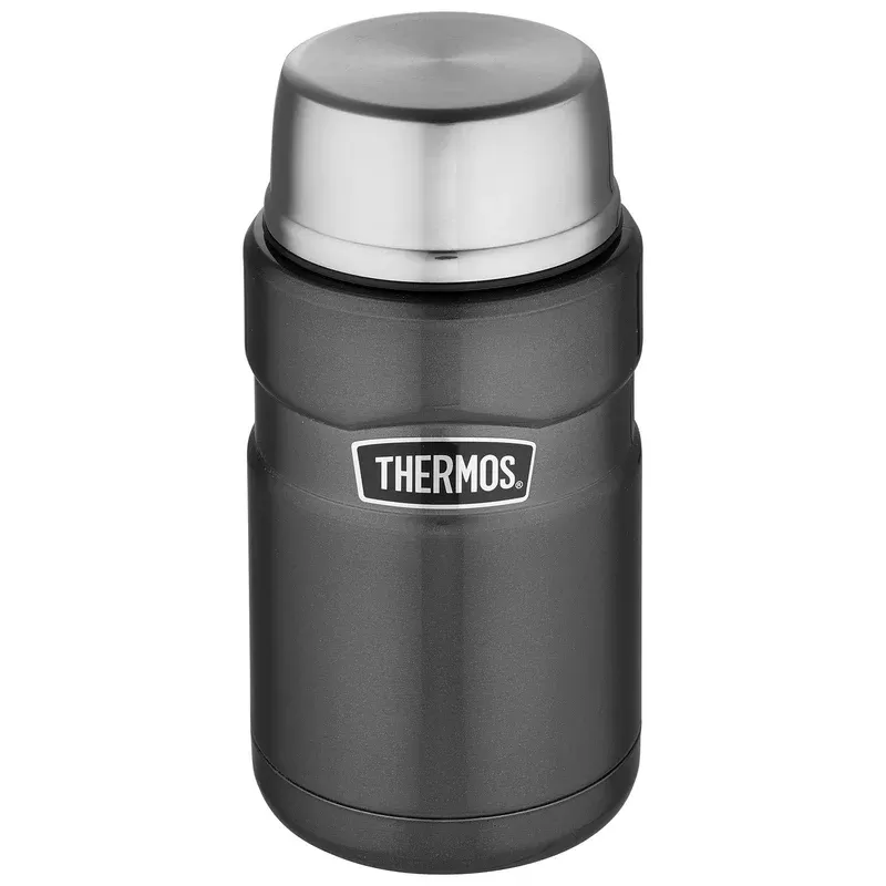 thermos-king-grey-large-food-flask-710ml Thermos King Grey Large Food Flask 710ml