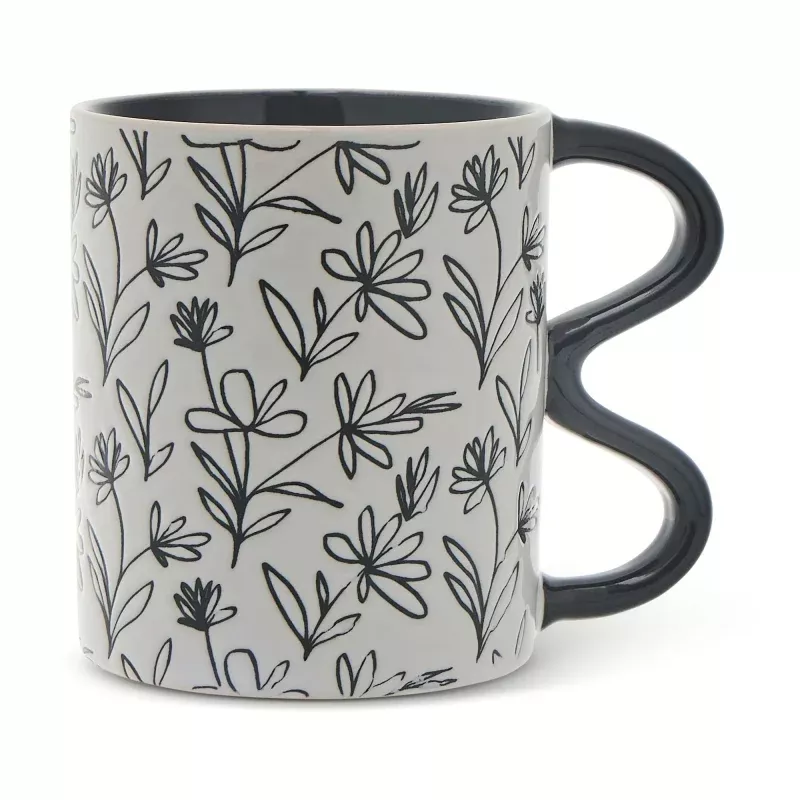 thyme-table-black-floral-mug Thyme & Table Black Floral Mug