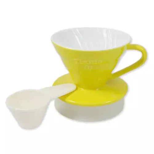 tiamo-v01-dripper-yellow-tiamo Tiamo V01 Dripper Yellow - Tiamo