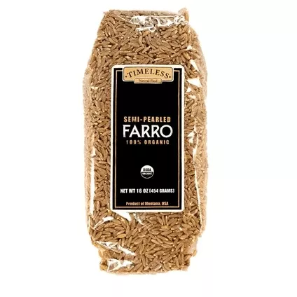 timeless-foods-semi-pearled-farro-16oz Timeless Foods Semi-pearled Farro, 16oz