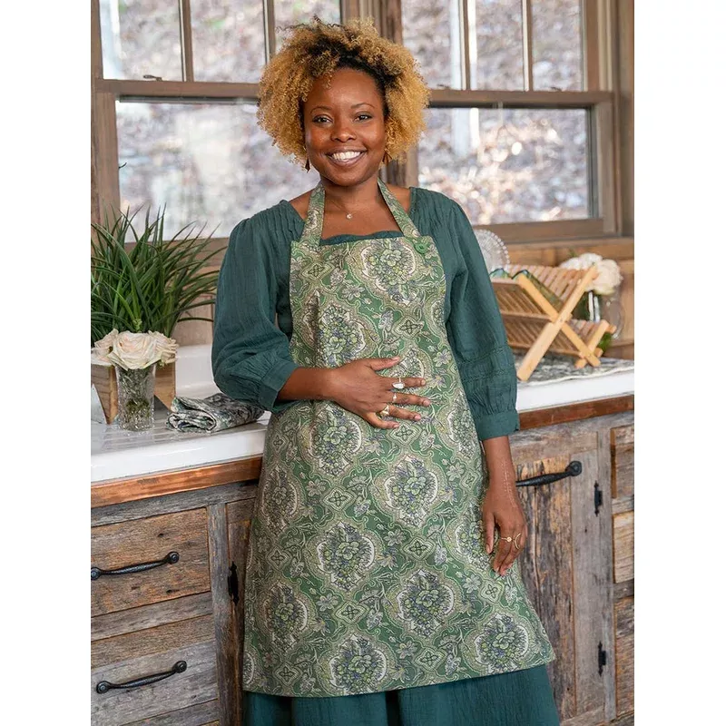 Timeless Tapestry Chef Apron – Green: Regular