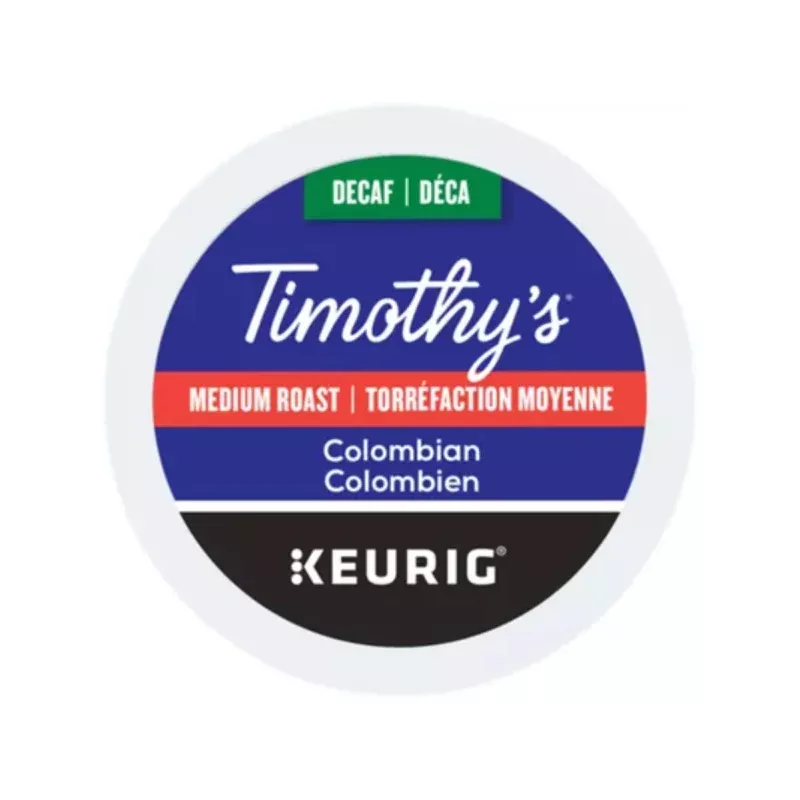 timothy-s-decaffeinated-colombian-keurig-k-cup-pods Timothy’s Decaffeinated Colombian Keurig K-Cup Pods