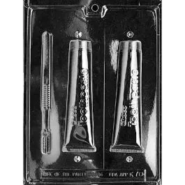 Toothpaste Toothbrush Chocolate Mold