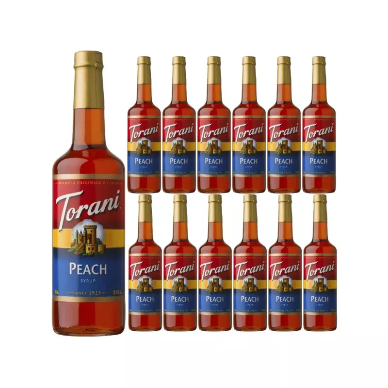 torani-peach-syrup-750ml-x-12-bottles Torani Peach Syrup (750ml x 12 Bottles)