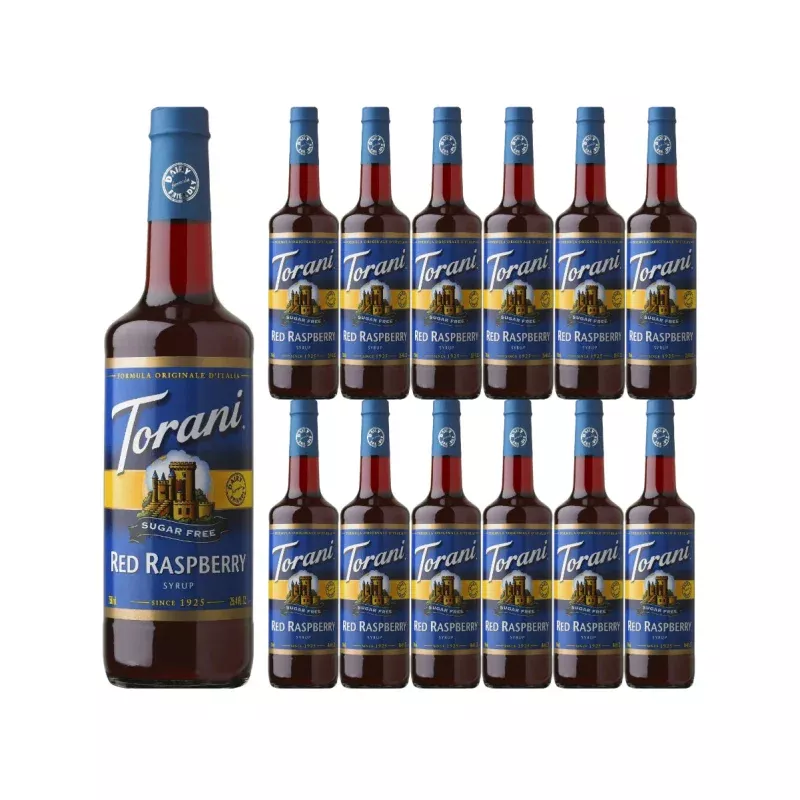 torani-red-raspberry-syrup-750ml-x-12-bottles Torani Red Raspberry Syrup (750ml x 12 Bottles)