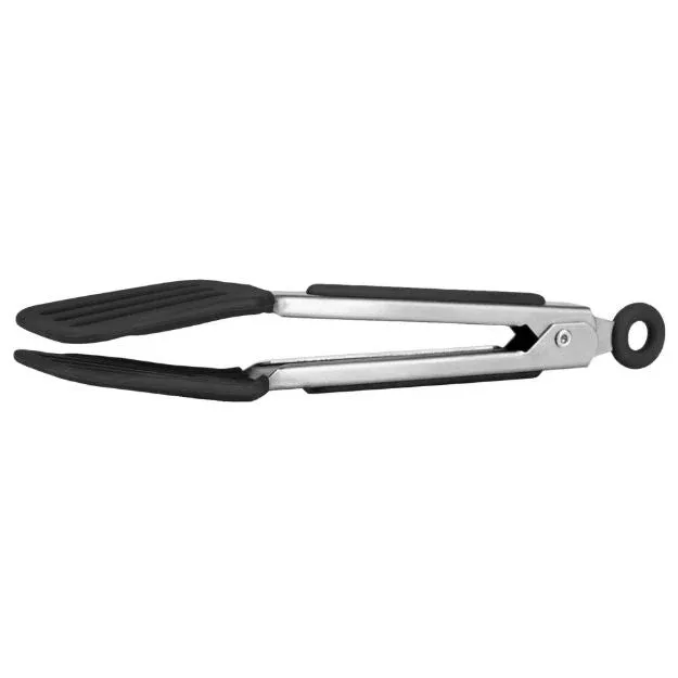 tovolo-mini-silicone-turner-tongs-black Tovolo Mini Silicone Turner Tongs: Black