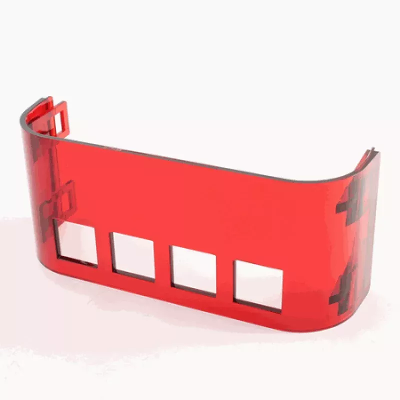 Translucent Red Front Cover Plate