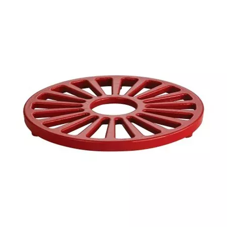 trivet-enameled-cast-iron7-round-red TRIVET ENAMELED CAST IRON7" ROUND RED