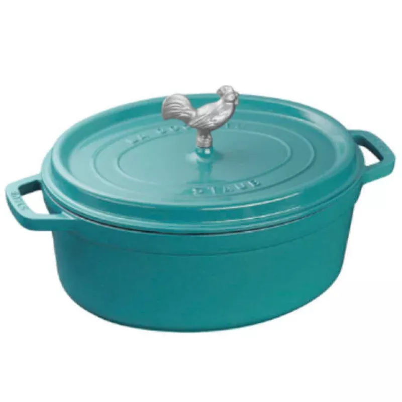 turquoise-5-75-qt-coq-au-vin-cocotte –TURQUOISE 5.75 QT COQ AU VIN COCOTTE