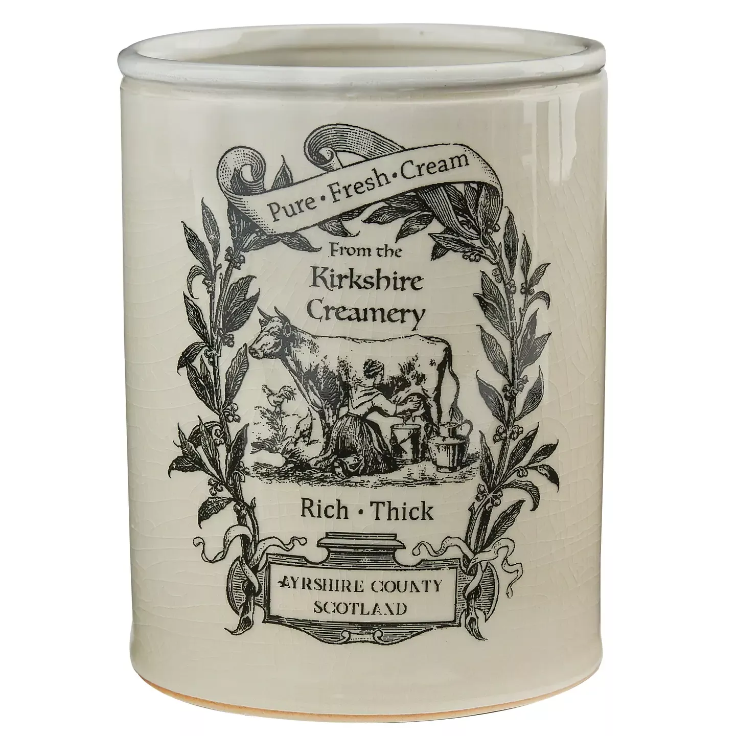 UTENSIL CROCK IRONSTONE CREAMERY