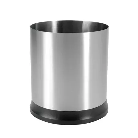 UTENSIL CROCK STAINLESS STEEL ROTATING
