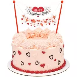 valentines-day-cake-banner-decoration Valentines Day Cake Banner Decoration
