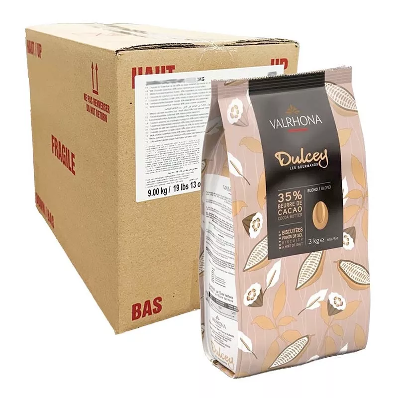 Valrhona - Dulcey Blond Chocolate 35% - 6.6 lb (box of 3)