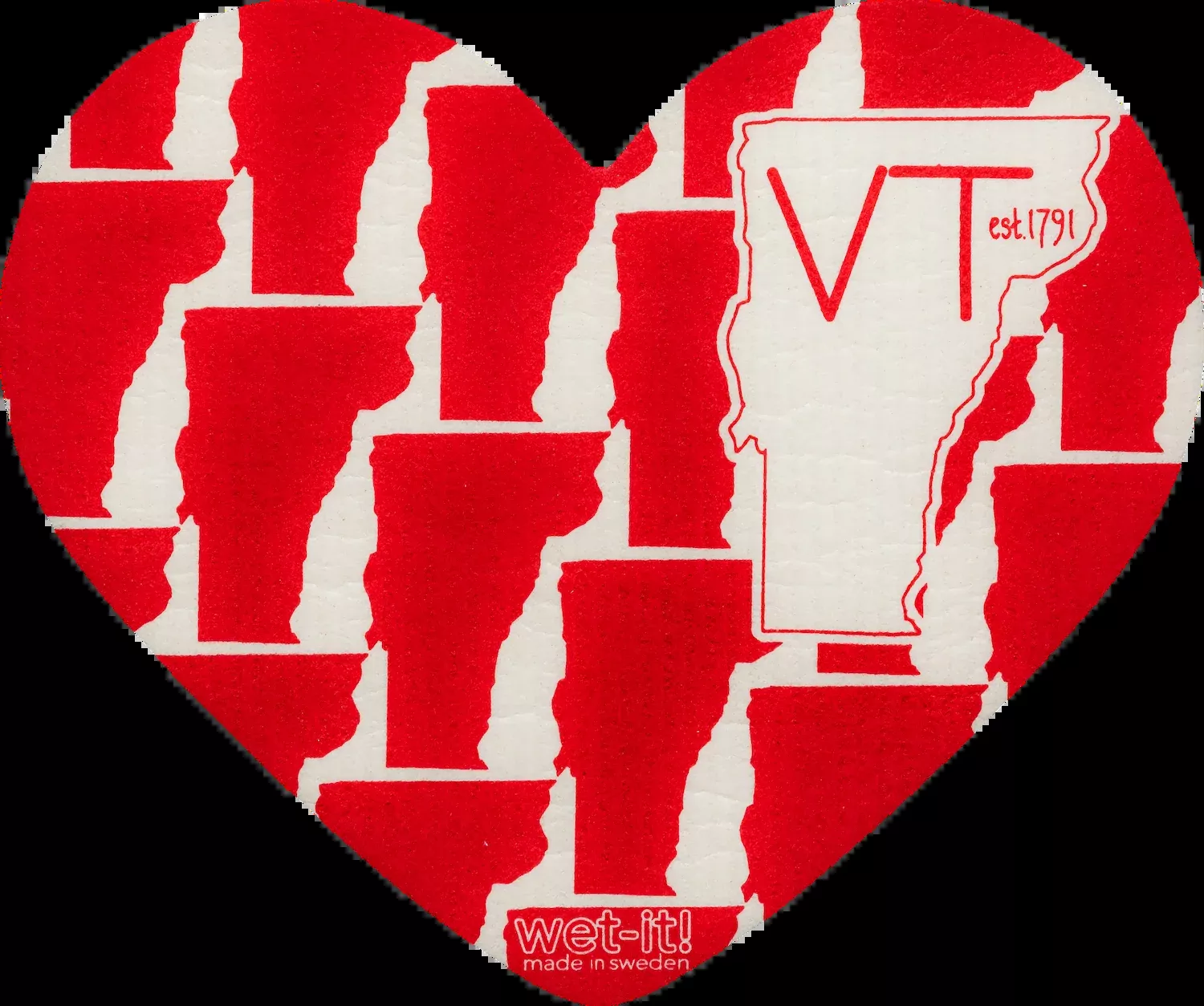 vermont-heart-swedish-cloth VERMONT HEART SWEDISH CLOTH