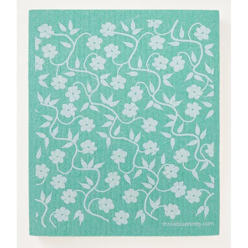 vines-on-green-swedish-dishcloth VINES ON GREEN SWEDISH DISHCLOTH
