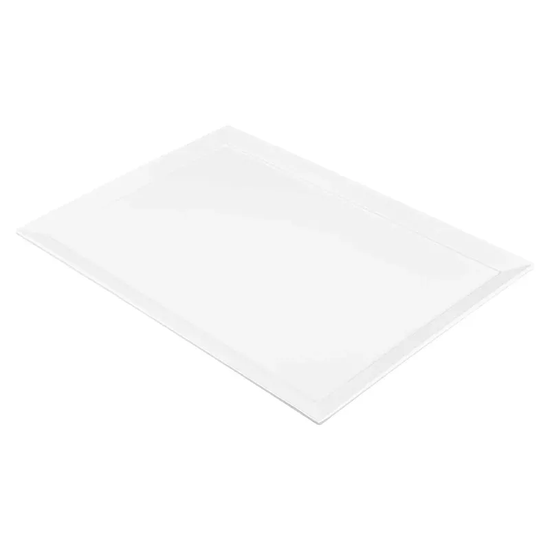 Voga Rectangle White Melamine Extra Large Serving Tray – Classic – 25 1/2″ x 17 3/4″ – 6 count box