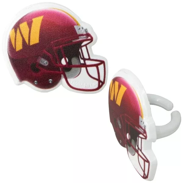 washington-commanders-cupcake-rings-12-cupcake-rings Washington Commanders Cupcake Rings - 12 Cupcake Rings