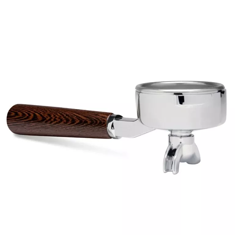wenge-double-spout-gaggia-portafilter Wenge Double Spout Gaggia Portafilter