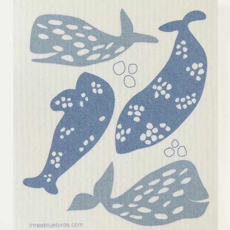 whales-swedish-dishcloth WHALES SWEDISH DISHCLOTH