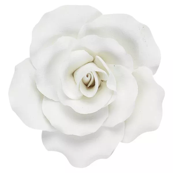 white-rose-gum-paste-flower-decopac White Rose Gum Paste Flower, Decopac