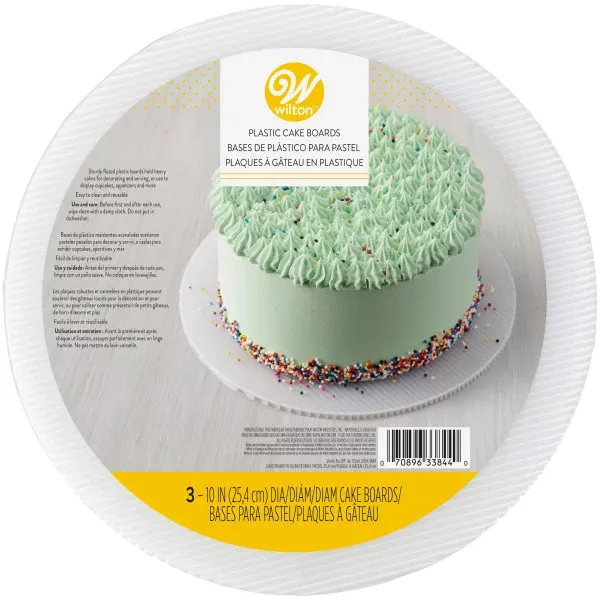 wilton-10-inch-cake-round-plastic-cake-boards-3-count Wilton 10-Inch Cake Round Plastic Cake Boards, 3-Count