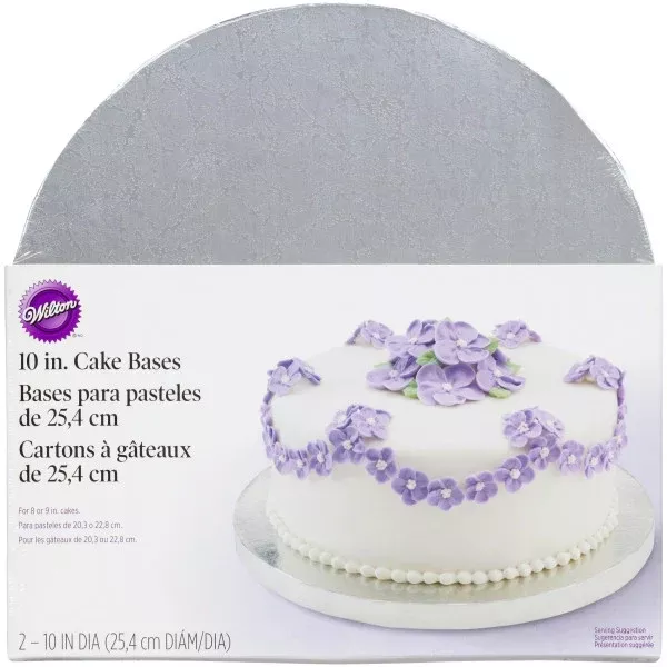 wilton-10-inch-silver-cake-base-2-count Wilton 10-Inch Silver Cake Base, 2-Count