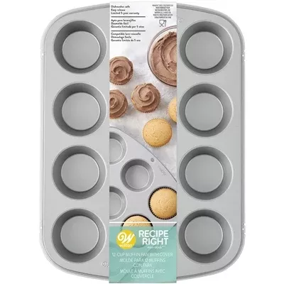 wilton-12-cavity-muffin-cupcake-pan-with-cover Wilton 12 Cavity Muffin/Cupcake Pan With Cover