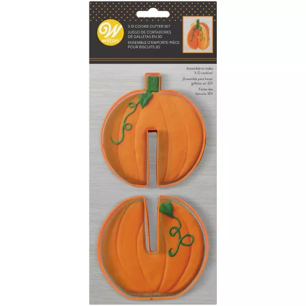 wilton-3-d-pumpkin-fall-cookie-cutter-set-2-piece Wilton 3-D Pumpkin Fall Cookie Cutter Set, 2-Piece
